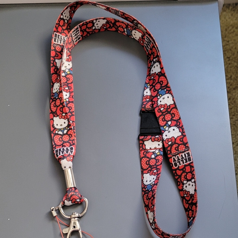Hello Kitty Red and Black Lanyard